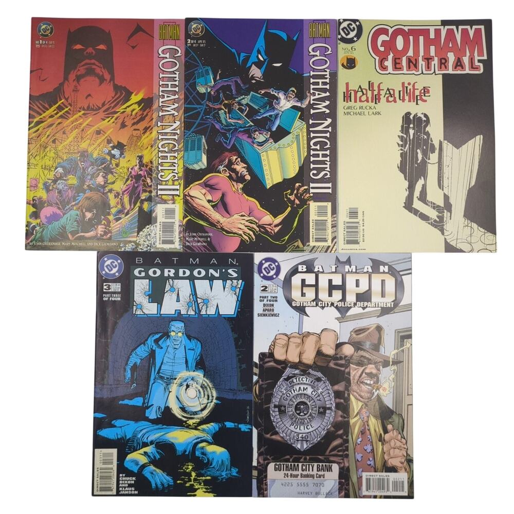 DC Comics Lot of 5 Batman Gotham Knights II Gordon's Law GCPD Modern Age
